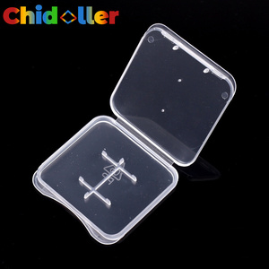 Logo miễn phí TF <span class=keywords><strong>SD</strong></span> thẻ bảo vệ hộp duy nhất đôi CF lưu trữ thẻ nhựa trong suốt trường hợp thẻ nhớ tay áo tổ chức - Product Image 5