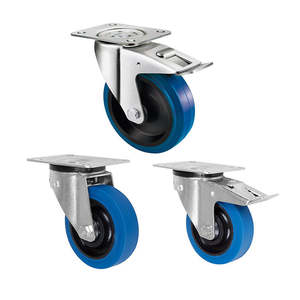 จานล้อหมุนยางยืดสีฟ้าความจุ200กก. - Product Image 1