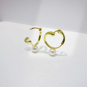 custom 925 plata sterling silver Cute Bowknot Stud earring summer 2026 unique ladies gold plated korean elegant pearl earrings - Product Image 3