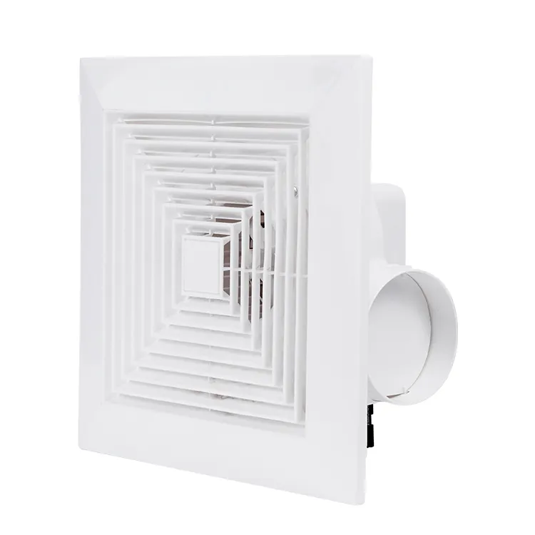 China Fábrica Fornecedor Baixo Ruído Fresco Wall Mounted Ventilador De Escape De Plástico Completo Para Sala De Fumar