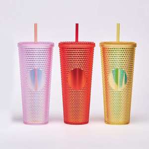 Высококачественный Шипованный пластиковый тумблер с двойными стенками 24 унции - Product Image 4