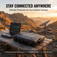 Étui de protection robuste pour Starlink modèle D7315, étanche IP67, étui de transport rigide avec mousse EVA personnalisée pour kit Starlink Gen 3 V2 V3