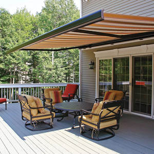 Toldo Retráctil de Brazo Curvo de Poliéster Resistente con Protección UV e Impermeabilización <span class=keywords><strong>para</strong></span> Balcones <span class=keywords><strong>Pequeños</strong></span>, Ventanas y Patios - Product Image 2