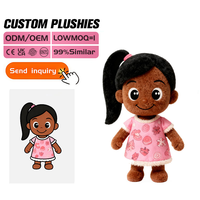 Poupée en peluche longue et douce de style campagnard personnalisée, super douce, Kawaii, produit de parc d'attractions, poupée de chiffon personnalisée, souvenir