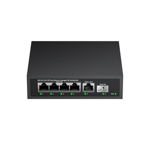 Livraison rapide, commutateur PoE Gigabit 6 ports, 4 PoE, 1 Uplink, 1 SFP, 65W, IEEE802.3af/at, commutateur réseau pour système de caméra IP CCTV - Product Image 3