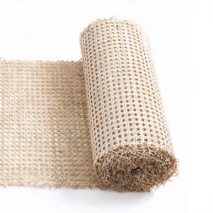 Free Sample Plastic Synthetic Rattan Cane Webbing Roll Weaving Material Woven Cane Mat Wholesale Price In Indonesia