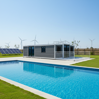 Maison préfabriquée pliable et extensible de 40 pieds, résistante aux ouragans, isolée, 2 chambres, insonorisée, mobile, vérifiée en Australie