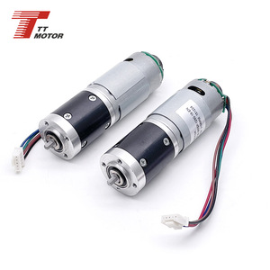 12V 300rpm miniature planetary DC geared motor with encoder, <b>28mm</b> metal, currently in stock. - Product Image 2