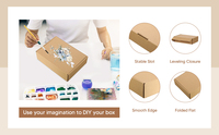 Boîte d'expédition en carton ondulé personnalisée et recyclable avec gaufrage et pelliculage mat, forme sur mesure pour chaussures, vêtements et crèmes pour le visage