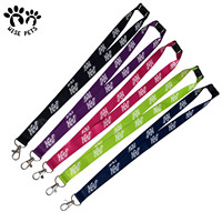 Lanières en polyester pour col, longues et courtes, personnalisées avec personnage de dessin animé, porte-clés, vente en gros, avec échantillon gratuit