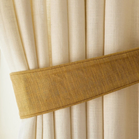 Rideaux double couche combinés occultants et voilages pour le jour et la nuit-Disponible en couleur noire
