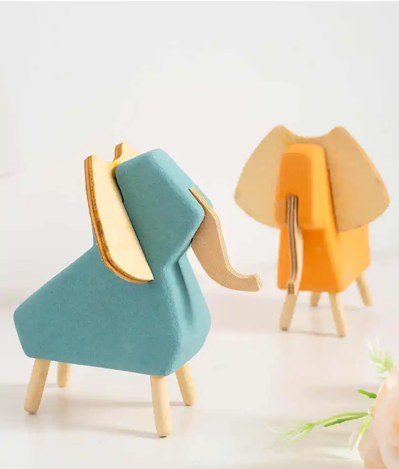 세라믹 동물 장식품 홈 장식 액세서리 현대 기린 양 코끼리 말 장식 부활절 아이 선물 책상