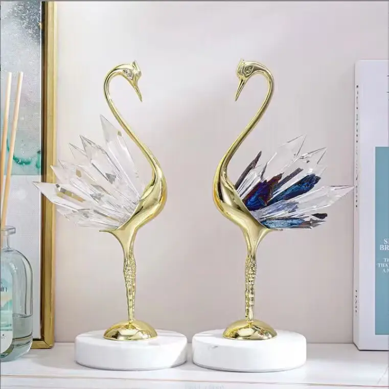 luxury Animal Sculpture crane natural creative home living room eco-friendly creativity modern decoration party decor