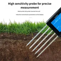 Testeur de sol haut de gamme 8-en-1 avec pH-mètre, conductimètre 5 broches, détection de la fertilité NPK, de la température et de l'humidité pour usage agricole