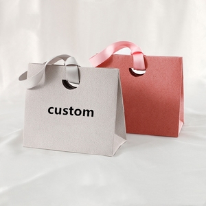 Neue Elegante und Umweltfreundliche Luxus-Papiertragetasche mit Individuellem Logo für Kosmetik, Ringe, Halsketten, Schmuck – Kleine Geschenktüte für Hochzeit und Einkauf - Product Image 3