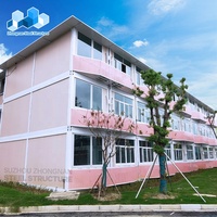 Zhongnan Détachable Personnalisé pas Cher Mobile de Luxe Maisons Préfabriquées Moderne 2 3 4 Étage Immeuble Petite Maison Conteneur