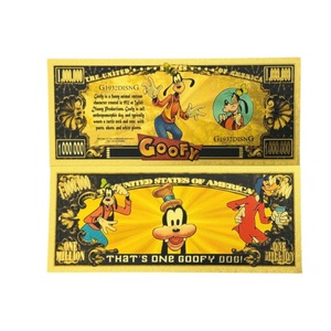 6 Diseños <span class=keywords><strong>de</strong></span> <span class=keywords><strong>Billetes</strong></span> Conmemorativos <span class=keywords><strong>de</strong></span> Anime Americano con Hoja <span class=keywords><strong>de</strong></span> Oro <span class=keywords><strong>de</strong></span> $1 Millón, Billete con Hoja <span class=keywords><strong>de</strong></span> Oro del Pato Donald - Product Image 5