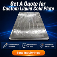 Plaque de refroidissement liquide soufflée en aluminium Type 104s pour conteneur ESS, refroidissement de batterie de stockage d'énergie, spécification personnalisée