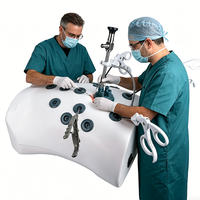 Kit de simulation de modèle d'entraînement à la laparoscopie réutilisable, coussin de suture, modèle anatomique médical en silicone et plastique pour hôpitaux et professionnels de la santé