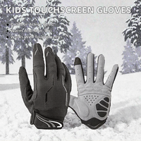 Gants d'hiver Vilico en cuir pleine fleur pour enfants, compatibles écran tactile, antidérapants, chauds, pour sports de plein air, course à pied et cyclisme