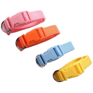 Collar de cadena de perro de nailon de alta calidad, bufanda con patrón de Animal de Color puro a la moda, Collar de perro Isabelino ajustable al por mayor - Product Image 1