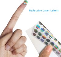 DealzEpic-QC Étiquettes laser rondes autocollantes en plastique imperméables certifiées QC