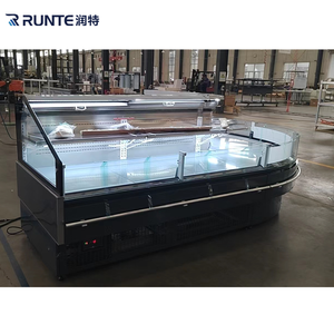 Refrigerador de exhibición de carne fresca de dos capas para carnicerías y supermercados Gabinete de escaparate refrigerado - Product Image 4
