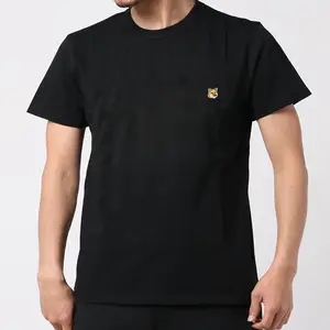 Pakaian desain baru kaus Boxy/Crop Fit kaus bordir tangan kaus olahraga homme aliran ketat untuk pria