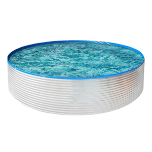 Tanque de Cría de Peces, <span class=keywords><strong>Piscina</strong></span> de Acuicultura de PVC+Acero Galvanizado para Cría de Peces y Ranas, Diámetro de 2m-30m, Certificado ISO9001 - Product Image 1