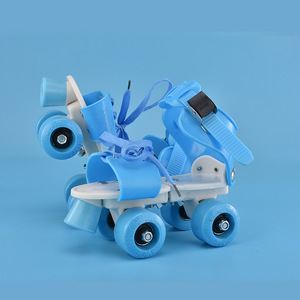 <span class=keywords><strong>Patines</strong></span> de cuatro <span class=keywords><strong>ruedas</strong></span> de doble fila, <span class=keywords><strong>patines</strong></span> ajustables - Product Image 2
