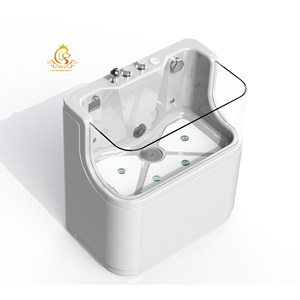 Baignoire <span class=keywords><strong>Spa</strong></span> pour Chiens et Chats en Acrylique EUR VET avec Massage par le Surf, Ozone, Lumières Colorées pour le Toilettage des Animaux de Compagnie dans la Salle de Bain - Product Image 4