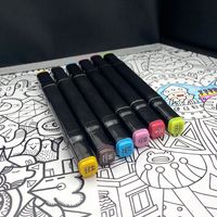 Usine pas cher 48 60 80 262 pièces marqueur de couleur stylo architecture double point art marqueurs artiste stylo pour dessin construction
