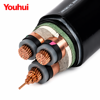 3-adriges 16mm² Abgeschirmtes Mittelspannungs-Stahlarmiertes Kabel mit XLPE-Isolierung und Kupferleiter für Stromnetzverteilung