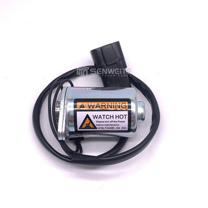 Válvula solenoide rotativa de seguridad Senwitt Pilot de 24 V CC para válvulas de control de excavadoras, aceite de alta temperatura - Product Image 1