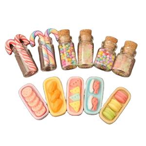 22 pièces d'accessoires pour maison de poupée, nourriture miniature, bonbons de Noël, biscuits, lait, pop-corn, macarons, desserts, en-cas - Product Image 1