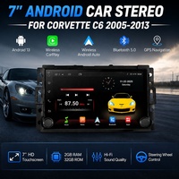 Lecteur multimédia Android Carplay 4G GPS Navi 360 avec écran partagé de 7 pouces pour Chevrolet Corvette C6 2005-2013