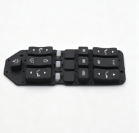 Clavier à membrane en silicone avec boutons conducteurs en caoutchouc EPDM gravés au laser, procédé de moulage en dôme, couleur personnalisée pour l'automatisation