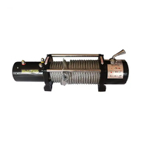 Treuil électrique pour voiture 16800 lb 12 V, utilisation marine, câble en acier, petit palan