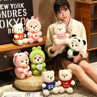 Peluche ours en coton super doux, animal en peluche déguisé en cochon, licorne, panda, ours en peluche, cadeau d'anniversaire