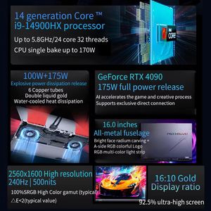 Portátil para juegos Yoshi16Super RTX4090 Mechanical <span class=keywords><strong>Revolution</strong></span> de 2.5k/240hz con procesador i9-14900HX - Product Image 2