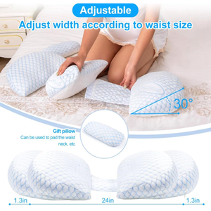 Bantal hamil bentuk U lebar dapat diatur, dengan desain kemiringan lembut untuk kenyamanan tidur semua trimet & perlindungan janin - Product Image 5