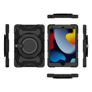 Étui portable 3-en-1 antichoc en silicone et PC avec support pour <span class=keywords><strong>iPad</strong></span> 7e, 8e, 9e génération 10,2 pouces - Product Image 4