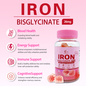 OEM nuevo producto gomitas de hierro suave para adultos apoya los glóbulos rojos saludables sistema inmune flujo de oxígeno nutritivo inmune - Product Image 2