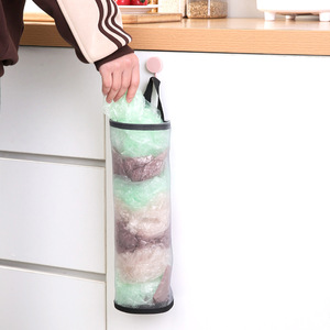 Boîte de rangement murale en maille pour sacs poubelle, grande capacité, rectangulaire, en tissu non tissé - Product Image 2