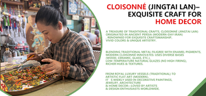 Handmade Cloisonne Enamel Ring Box - Walnut <strong>Wood</strong> with Auspicious Patterns Vintage - Product Image 6