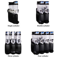 Machine à glace de grande capacité 1/2/3/4 réservoir pour boisson congelée Machine à glace commerciale avec couvercle de lumière LED
