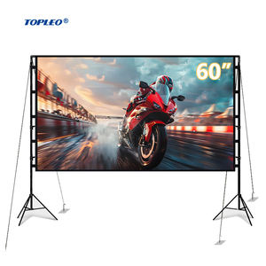 Pantalla de Proyección Plegable Rápida Topleo con Soporte Estable para Terrenos Irregulares, Pantalla de Proyección Inflable Portátil para Cine en Casa al Aire Libre - Product Image 1