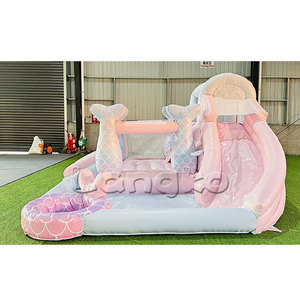 Nouveau design <span class=keywords><strong>de</strong></span> sirène gonflable château gonflable d'intérieur gonflable saut gonflable toboggan combiné - Product Image 1