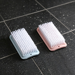 Household multi-<b>functional</b> cleaning <b>shoe</b> brush, square stiff bristle clothes brush, board brush, large plastic collar brush, - Product Image 4