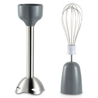 LOVFE Ensemble Mixeur Plongeant Électrique Multi-Accessoires Deux Vitesses, Fouet à Œufs et Mousseur à Lait, Boîtier en Plastique